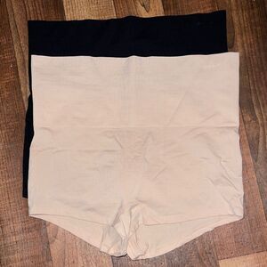 VS Black and Beige High-Waisted boyShort size XL PINK VICTORIAS SECRET